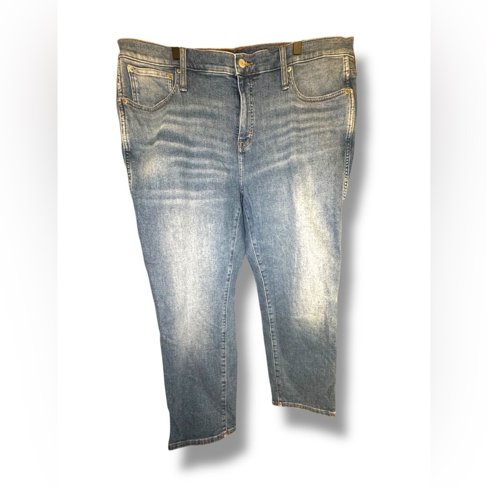 J Crew 9" 9" vintage slim-straight cropped jean in Gemma wash Sz 34 EUC